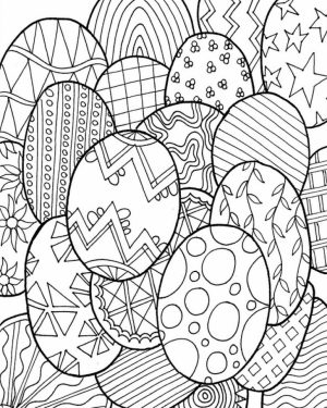 Adults Printable Easter Egg Coloring Pages   56371