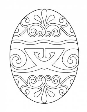 Adults Printable Easter Egg Coloring Pages   68941