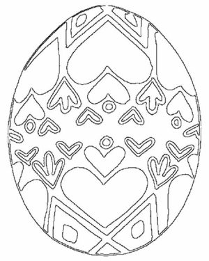 Advanced Coloring Pages of Easter Egg for Grown Ups   39981