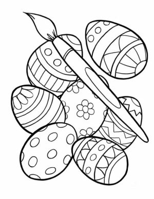 Advanced Coloring Pages of Easter Egg for Grown Ups   77518