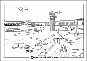 Airplane Coloring Pages for Kids   3ar48