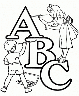 Alphabet Coloring Pages Educational Printable   28563