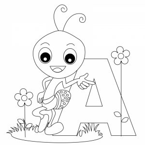 Alphabet Coloring Pages Educational Printable   40785