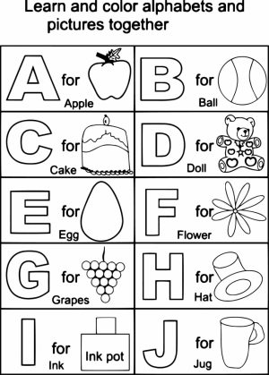 Alphabet Coloring Pages for Kids   16472