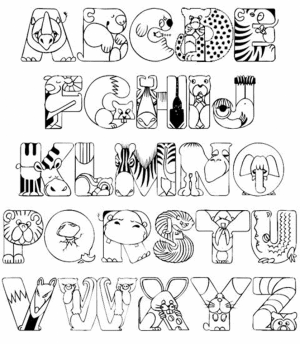 Alphabet Coloring Pages for Kids   61548