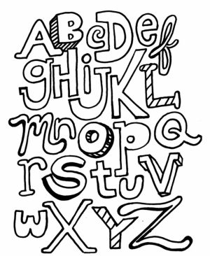 Alphabet Coloring Pages for Kids   72350