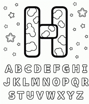 Alphabet Coloring Pages for Kindergarten Students   57683