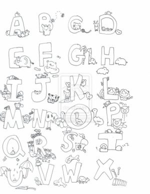 Alphabet Coloring Pages to Print for Kids   27596