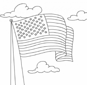 American Flag Coloring Pages Kids Printable   36481