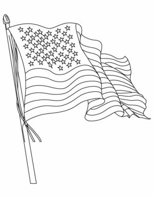 American Flag Coloring Pages Kids Printable   3750