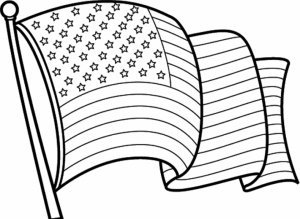 American Flag Coloring Pages to Print for Kids   46159