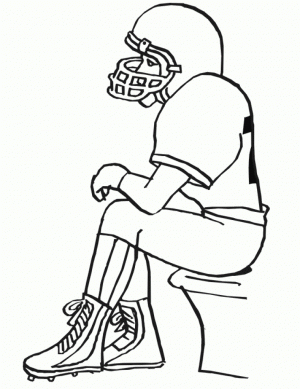 American Football Player Coloring Pages Kids Printable   05927