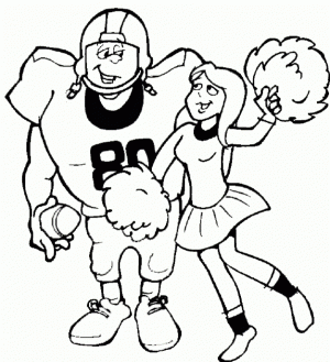American Football Player Coloring Pages Kids Printable   74592