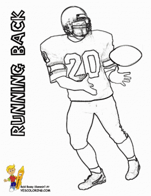 American Football Player Coloring Pages Kids Printable   85627