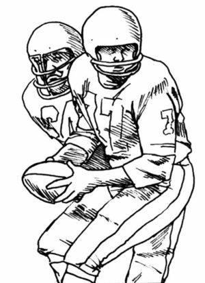 American Football Player Coloring Pages to Print Out   23153