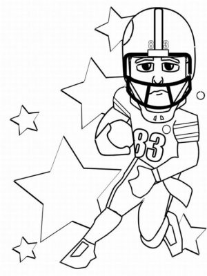 American Football Player Coloring Pages to Print Out   47217