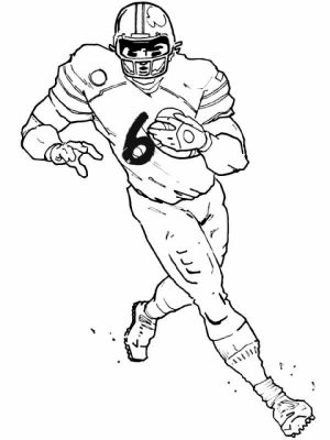 American Football Player Coloring Pages to Print Out   53821