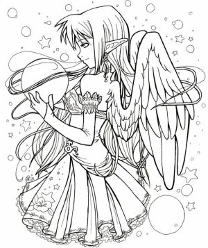 Angel Coloring Pages for Adults   4V6H7