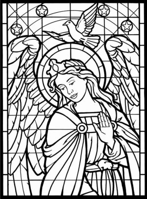 Angel Coloring Pages for Adults   8C345G