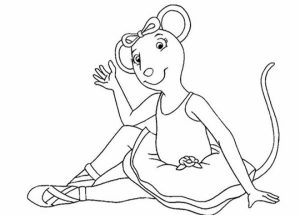Angelina Ballerina Coloring Pages Free Printable   655753