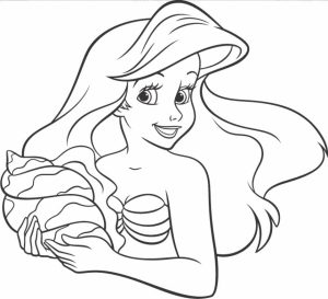 Ariel Coloring Pages Free for Kids   e9bnu