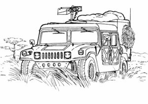 Army Truck Coloring Pages Free to Print   9862vbbn