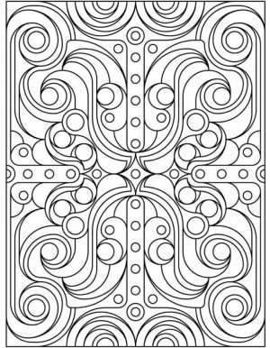 Art Deco Patterns Coloring Pages for Adults Free to Print   23559bk