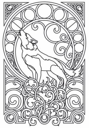 Art Deco Patterns Coloring Pages for Adults to Print   2369vj