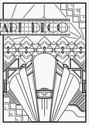 Art Deco Patterns Coloring Pages for Adults to Print   gfrf368