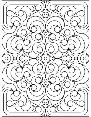 Art Deco Patterns Coloring Pages for Grown Ups   bnm7998
