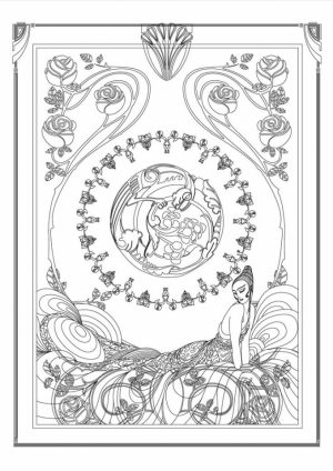 Art Deco Patterns Coloring Pages for Grown Ups   usdn56