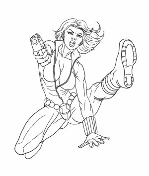 Avengers Coloring Pages Black Widow Printable   63189