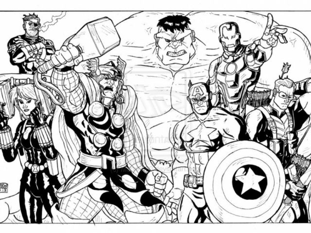Coloring Pages For Boys Avengers 9
