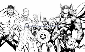 Avengers Coloring Pages Boys Printable   41648