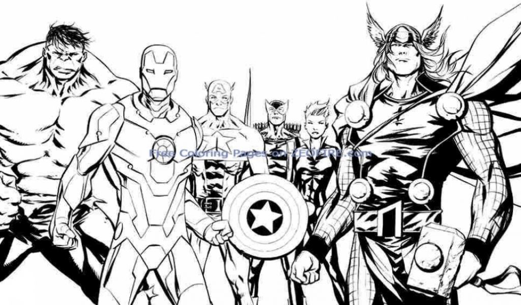 Marvel Valentine's Coloring Pages 3