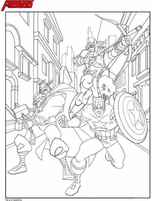 Avengers Coloring Pages Free Printable   49771