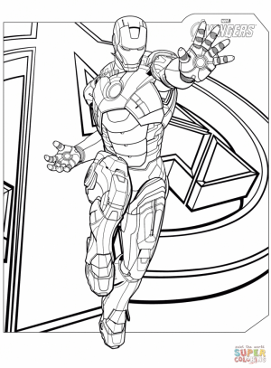 Avengers Coloring Pages Iron Man   12575