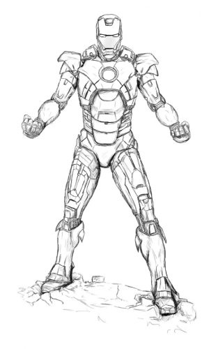 Avengers Coloring Pages Iron Man Printable   79531