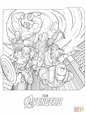 Avengers Coloring Pages Marvel Superheroes   89531