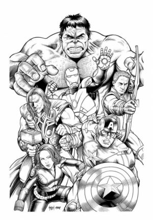 Avengers Coloring Pages Marvel Superheroes Printable   56138