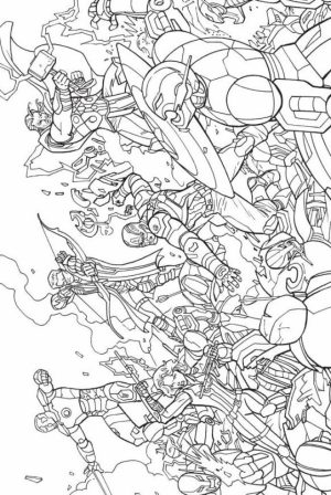 Avengers Coloring Pages Marvel Superheroes Printable   96731