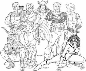 Avengers Coloring Pages to print for free   75931