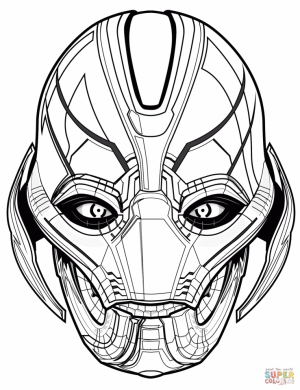 Avengers Coloring Pages Ultron   45792