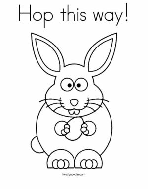 Baby Bunny Coloring Pages for Toddlers   98602