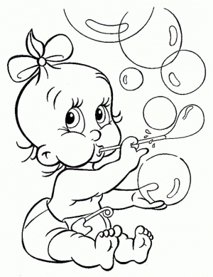 Baby Coloring Pages Free   ya6l5