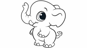 Baby Elephant Coloring Pages   36903