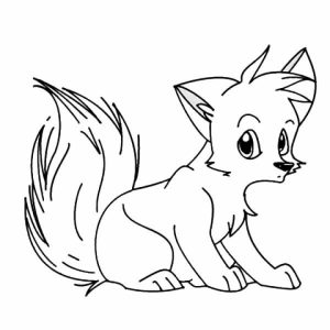 baby fox coloring pages   p20ac