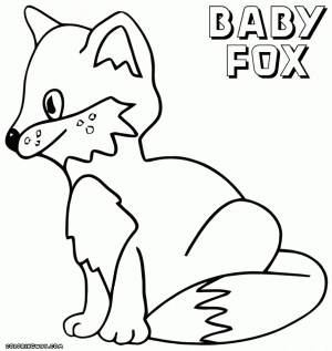 Baby Fox Coloring Pages to Print   3abn3