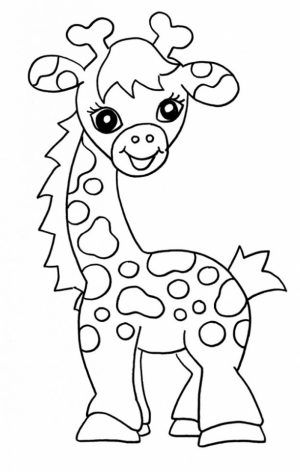 Baby Giraffe Coloring Pages   90471