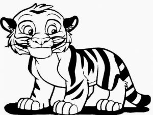 Baby Tiger Coloring Pages for Kids   59153
